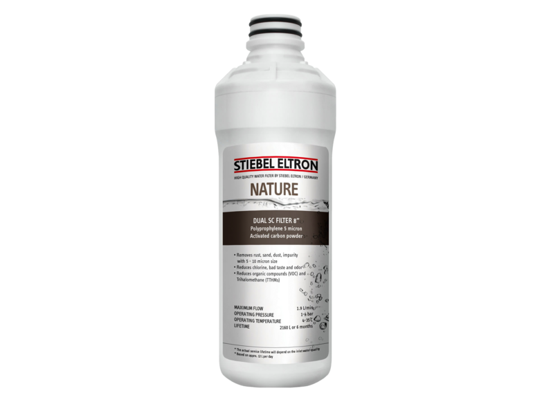 สตีเบล เอลทรอน อะไหล่ ไส้กรอง /อุปกรณ์เสริม DUAL SEDIMENT GAC FILTER CARTRIDGE 8"